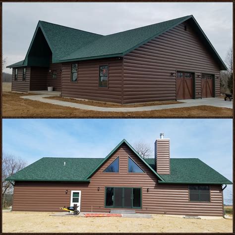 yellow sided house with green metal roof|metal roof house color combinations.